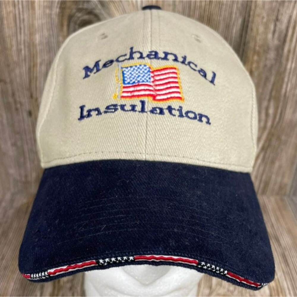 Daystone Vintage Men Adjustable Baseball Hat Mechanical Insulation American Flag
